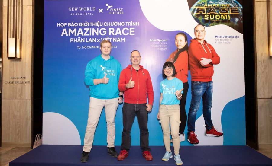 Amazing Race Finland x Vietnam launch press conference with Peter Vesterbacka